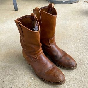 Vintage Red Wing Steel Toe Pecos Boots Size 10 B